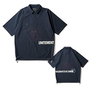 Amazon.co.jp: [UNITEMENT] ゴルフウェア ヘム コード シャツ
